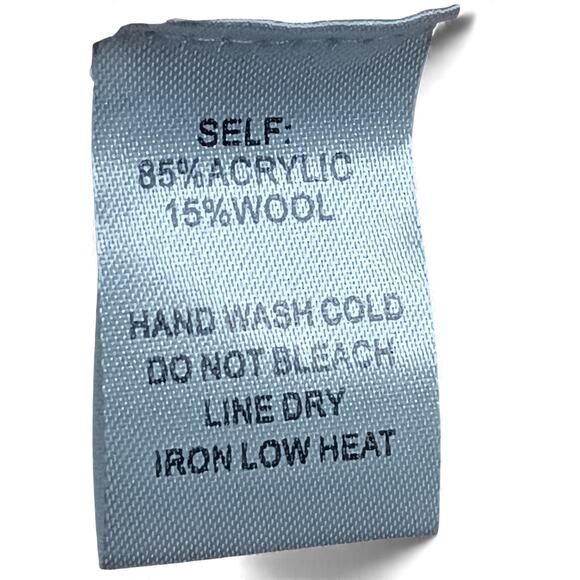 New Promesa One Shoulder Turtleneck Sweater S Beige Cutout Knit Oversized - Picture 12 of 14